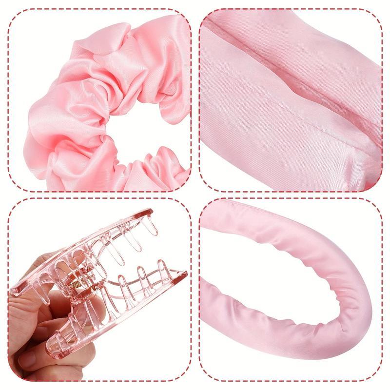 Hair Accessories for Women Clip Soft Hair Curlers Heatless Curling Rod Headband Hair Styling Tools Curling Ribbon Modeling Set