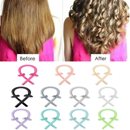 Hair Accessories for Women Clip Soft Hair Curlers Heatless Curling Rod Headband Hair Styling Tools Curling Ribbon Modeling Set