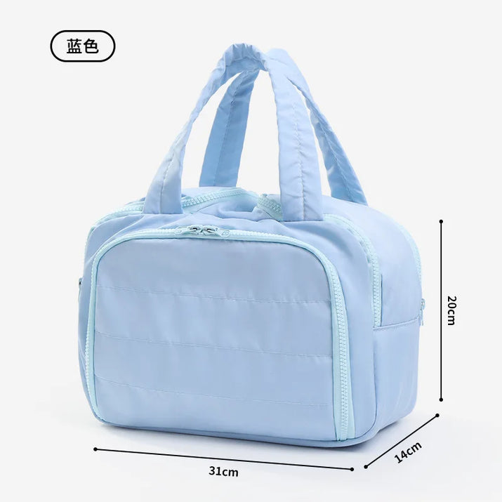 Large Capaci Portable Lightweight Makeup Bag Women'S Travel Miscellaneous Storage Bag Handheld Organizer Cosmetic Pouch Wash Bag