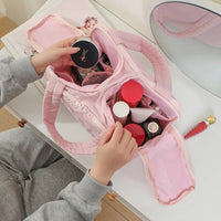 Large Capaci Portable Lightweight Makeup Bag Women'S Travel Miscellaneous Storage Bag Handheld Organizer Cosmetic Pouch Wash Bag