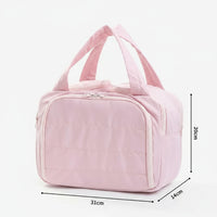 Large Capaci Portable Lightweight Makeup Bag Women'S Travel Miscellaneous Storage Bag Handheld Organizer Cosmetic Pouch Wash Bag