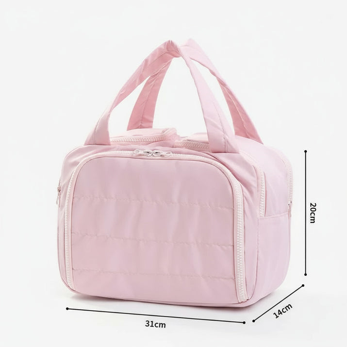 Large Capaci Portable Lightweight Makeup Bag Women'S Travel Miscellaneous Storage Bag Handheld Organizer Cosmetic Pouch Wash Bag